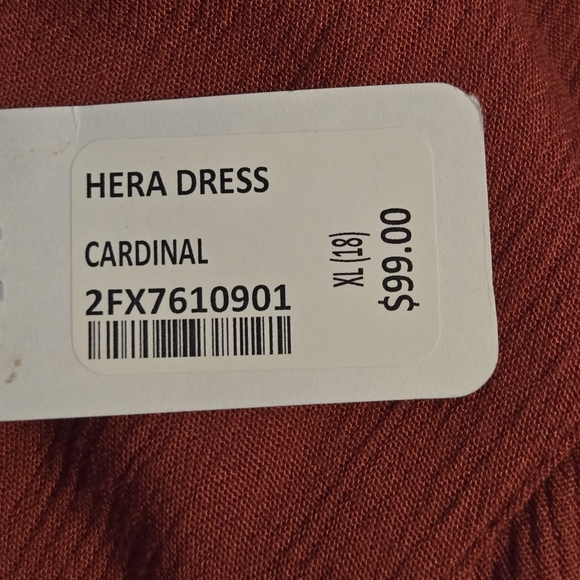 Soft Surroundings Womens Cardinal Cut Out Sleeves Hera Dress Size 18 - Picture 8 of 11